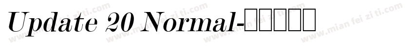 Update 20 Normal字体转换